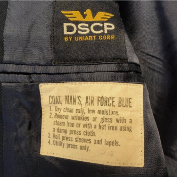 USGI 3 BUTTON USAF AIR FORCE DRESS BLUE MENS sz42/LONG SHADE 1620 JACKET LD 6751 - Picture 12 of 14